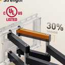 Perlegear UL Listed Full Motion TV Wall Mount for 42-90 inch TVs up to 132 lbs, TV Mount with Dual Articulating Arms, Tool-Free Tilt, Swivel, Extension, Leveling, Max VESA 600x400mm, 16" Studs, PGLF8.