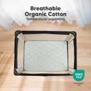 2-Pack Mini Crib Sheets Fitted - 38x26 Pack N Play Sheets for Pack and Play Mattress, Organic Cotton, Soft & Breathable Playard Bedding, Neutral Mini Toddler Bed Cover for Boys, Girls (Daisies)