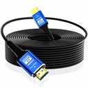 Fiber Optic hdmi Cable 100 ft,18Gbps 4k Ultra high Speed Support 4K@60Hz(4:4:4 RGB) HDR10,HDCP2.2,eARC,3D,CEC Unidirectional Active 2.0 Cord,Shielding Interference,Slim and Flexible