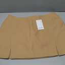 EXLURA Women's Fashion Faux Wool Mini Skirt High Waisted Y2K Trendy Side Slit Tweed Plaid Skirts 2025 Fall Winter Outfits Size 2XL