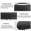 Carrying Case for Switch 2, Protective Travel Case with Handle, 10 Game Card Slots, Storage Pockets, Black Lightweight, 11.6 x 5.7 x 2 inches