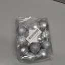 Christmas Balls,24PCS Ornaments for Xmas Tree,1.57INCH Hanging Ball for Small Christmas Tree Decorations,Party Decorations (Silver)