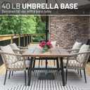 US Weight 40 Pound Umbrella Base - Weighted Umbrella base For Use With Patio Table Heavy Duty Base- Made in the USA