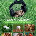 Nut Gatherer for Walnuts with 1.8-Gallon Capacity, No-Bend Emptying DesignAcorn Picker Upper Roller Suitable for 1.2"-3.6" Walnuts,Chestnuts, Fallen Apples & Tennis Balls(No Small Acorns) (Green)
