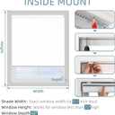 ChrisDowa Cordless Roller Shade Blackout White Blinds for Windows Thermal Insulated Rolled Up Shades with Spring System UV Protection Fabric Total Blackout Blinds for Home Office (27"W x 72"H, White)