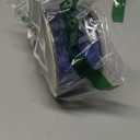 Blue Velvet Wired Ribbon with Glitter Back 2.5 Inch Navy Blue and Gold Christmas Ribbon Wired Ribbon for Christmas Tree, Gift Wrapping, Mantel, Wreaths Supplies, Topper Bows (10 Yards)