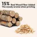 AMOLEN Wood PLA Filament Bundle 3D Printer Filament Wood Sets,Dark Walnut/White Oak/Cherrywood/Green Sandalwood Natural Color 3D Printing Filament PLA Filament 1.75mm, 200g*4 Spools