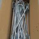 30 Pieces 12 Inch Long 1/4In Diameter Heavy Duty J Hooks,Heavy Duty Rebar Metal Fence Ground Garden Tent Stakes,Ground Spikes Anchors for Fencing,Outdoor Chicken Wire Trellis Stakes,Anti-Rust Silver