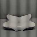 Cervical Neck Pillow for Pain Relief, Ergonomic Side Sleeper Pillow for Sleeping, Orthopedic Contour Memory Foam Bed Rest Pillows for Sleeping, Cooling Cervical Pillow for Back Stomach Sleepers (White & Grey)