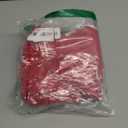 OQQ Women Short Sleeve Rompers Yoga Stretch Square Neck Exercise Rompers Red Small