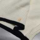 Angashion Women's Heart Sweater Crew Neck Casual Long Sleeve Loose fit Love Print Ribbed Knit Sweaters Pullover Top, Size M