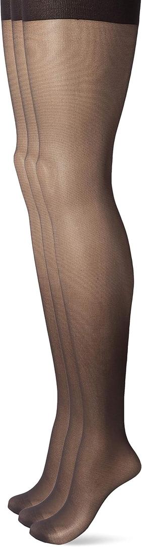 No nonsense Great Shapes All Over Shaping Tights, Slimming Control for Flawless Definition and Confidence, D, Midnight Black - 3 Pair Pack