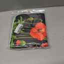 ZzWwR Spring Red Poppy Flowers 16 x 18 Inches Absorbent Dish Drying Mat Microfiber Kitchen Countertop Table Protector MultiPurpose Counter Rack Sink Drainer Pad