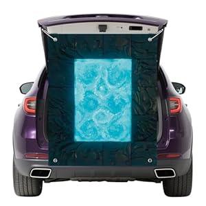 Halloween Trunk or Treat Car Decorations Kit for SUV with Waterproof Haunted House Banner, Garage Door Archway Decor for Outdoor Party Supplies（Blue）