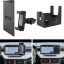 Stainless Steel 2024 Maverick Phone Mount for Maverick 2022 2023 2024 Cubby Phone Mount 2024 Ford Maverick Accessories 2024 Maverick Dash Cubby Insert Aluminum Alloy