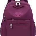 Tanweibago Mini Nylon Women Backpacks,11L Small Ladies backpacks Casual Lightweight Women Shopping Travel Daypack (Purple)
