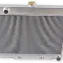 3 Rows Core Aluminum Cooling Radiator for 1972-1986 Jeep CJ5 CJ6 CJ7 V8 Conversion Chevy Engine Radiador(GM/Chevy V8 Engine SWAP)