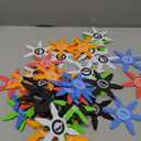 Chivao Ninja Foam Star Toys Small Throwing Foam Stars Throwing Toys Ninja Party Favors for Birthday Party Costume Accessory Halloween Cosplay, 4 Inch(48 Pcs,Gray, Orange, Red, Blue, Black, Green)