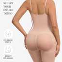 FeelinGirl Shapewear Tummy Control Seamless Bodysuit Hip Enhancer Body Shaper for Women (XXL)