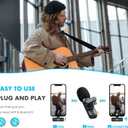 Wireless Microphone for iPhone iPad/Android/PC, Mini Microphone for Video Recording, Plug and Play Lavalier Microphone Lapel Wireless Mic with Noise Reduction