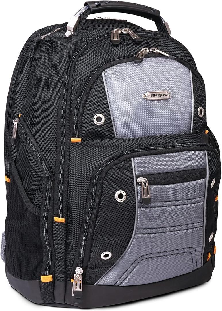 Targus Drifter II Laptop Backpack, Black/Gray  Backpack for Men for Business and Travel, Durable Water-Resistant Material, Fits up to 17" Laptops (TSB239US)