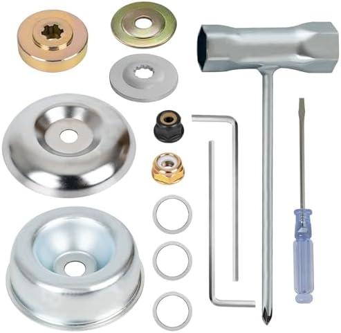 wyevee Gardening Machine Lawnmower Blade Adapter Attachment Kit, Universal Blade Trimmer Head Adapter Kit, Compatible with S tihl String Trimmer Brush Cutter and Straight-Shaft Trimmer