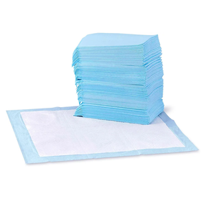 Amazon Basics Leak-Proof Dog and Puppy Potty Training Pee Pads with Quick-Dry 5-Layer Super Absorbent Design, Regular Size 22 x 22 inch, Blue & White, 100 Count