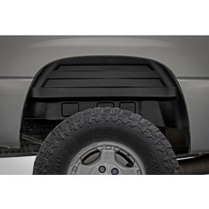 Rough Country Rear Wheel Well Liners for Chevy Silverado/GMC Sierra 1500 2WD/4WD (1999-2006 & Classic) - Heavy-Duty Rear Fender Liners for Mud & Debris Protection, Made in USA