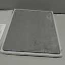 Large Stone Dish Drying Mat for Kitchen Counter Sink Bathtub, Diatomaceous Earth Food Grade Super Absorbent Self-Drying Fast Dry, Foldable Easy-to-Clean Eco-Friendly Drying Pad, 24"×16", Dark Gray