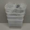 Cereal Containers Storage Set (4L / 135.2oz), 4PCS Airtight Food Storage Containers with Lids, Cereal Dispensers for Kitchen Pantry Organization and Storage with Pour Spout, 20 Labels, Marker