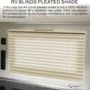 Dulepax RV Blinds,RV Pleated Shades,RV Blinds Pleated Shades, 38" W x 24" L Cappuccino RV Window Shades,Camper Blinds,RV Window Blinds for RV Camper Travel Trailers Motorhome's Window
