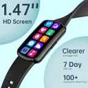 Health Fitness Tracker with 24/7 Heart Rate, Smart Watch with Blood Pressure and Blood Oxy-gen Monitor, Built-in 120+ Sport Mode, Sleep Tracking Waterproof Activity Tracker for Women Men