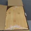 Large bread box bread basket wooden box storage boxes kitchen counter organizer, roll top breadbox. bread boxes for kitchen countertop. Bamboo wooden boxes. (Natural)