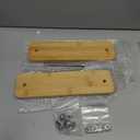 DoubleFill 1 Set Wooden and Bamboo Book Press Book Binding Tool Portable Book Binding Kits Bookbinding Supplies Book Press Bookbinding for DIY Book (12 Inch)