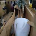 Nearly Natural 70in. Giant Yucca Artificial Tree in White Planter UV Resistant