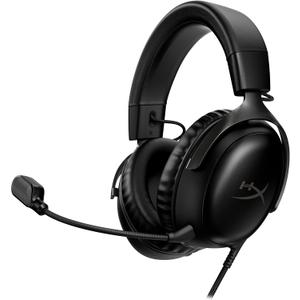 HyperX Cloud III  Wired Gaming Headset, PC, PS5, Xbox Series X|S, Angled 53mm Drivers, DTS Spatial Audio, Memory Foam, Durable Frame, Ultra-Clear 10mm Mic, USB-C, USB-A, 3.5mm  Black