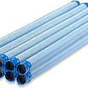 10 Pack, 39 Inch Swimming Pool Vacuum Hose Replacement, Pool Cleaner Hose fit for Zodiac and Polaris MX6 MX8 X7 T3 T5, Blue and White Twist Lock