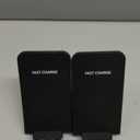 2Pcs Fast Wireless Charger,15W Max Wireless Charging Stand Compatible with iPhone 17/17Plus/17Pro/16/16Plus/16Pro /15/14/13/12/11/X/XR,Samsung Galaxy S25/S24/S23/S22/S21/S20/S10/S9/S8 Note 20 (Black)