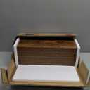 QEEIG Floating Shelves for Wall Bathroom Shelf Bedroom Kitchen Living Room Farmhouse Small Book Shelf 16 inch Set of 4, Brown (015BN4)