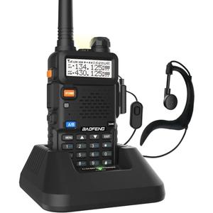 BAOFENG UV-5R Dual Band Two Way Radio (Black), 144-148MHz & 420-450MHz 2 Pcs
