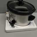 Elite Gourmet MST-275XS Electric Oval Slow Cooker, Adjustable Temp, Entrees, Sauces, Stews & Dips, Dishwasher Safe Glass Lid & Crock (2 Quart, Stainless Steel)