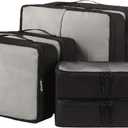 BAGAIL 6 Set Packing Cubes,Travel Luggage Packing Organizers (The Black)