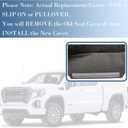 OKAY MOTOR Seat Cover Driver Side Bottom Cloth Gray for 2003-2007 GMC Sierra 1500 2500 3500 1500HD 2500HD SLE SLT