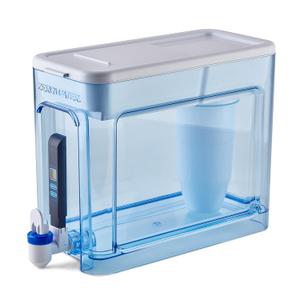 ZeroWater 32-Cup Ready-Read 5-Stage Water Filter Pitcher Dispenser with 5-Stage 0 TDS Zero Water Filter  IAPMO Certified to Reduce Metals, Chlorine, Lead, Chromium, and Forever Chemicals PFOA/PFOS