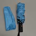 HIPPIH Compact Travel Umbrella for Rain - Windproof Automatic Umbrellas, UV Umbrella for Sun Protection with Black Anti-UV Coating, Portable Small Umbrellas for Backpack, Car, Walking, Kids, Women (Auto-Sky Blue)