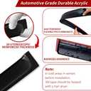 4PC Rain Guards for 2017-2022 Honda CR-V Window Visors for 17-22 CRV Deflectors Sun Shades Vent Tape On Out Channel