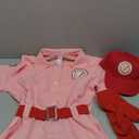Morph - Pink Baseball Costume - Dottie Baseball Costume - Halloween Costumes For Women - Movie Character Costume Plus Size (M)