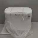 funest Bathroom Can, 3.3 Gallon Slim Can with Lid, Adsorption Garbage Can with Press-Top Lid, Small White Narrow Plastic Bin for Bathroom, Office, Bedroom, Living Room