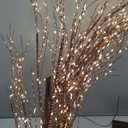 6FT Lighted Birch Tree with 1300 LED Lights, Twinkle Light Brown Christmas Tree with Timer IP44 Waterproof for Indoor Outdoor Festival Wedding Party Christmas Decorations