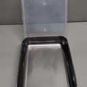 Square Serving Tray with Sealing Cover, 6 Pcs 9.8 Inch x 7.87 Inch x 1.97 Inch Inch Strainless Steel Trinket Tray, for Serving Fruit, Barbecue, Grilled Meat, and Snack at Party and Outdoors (6)